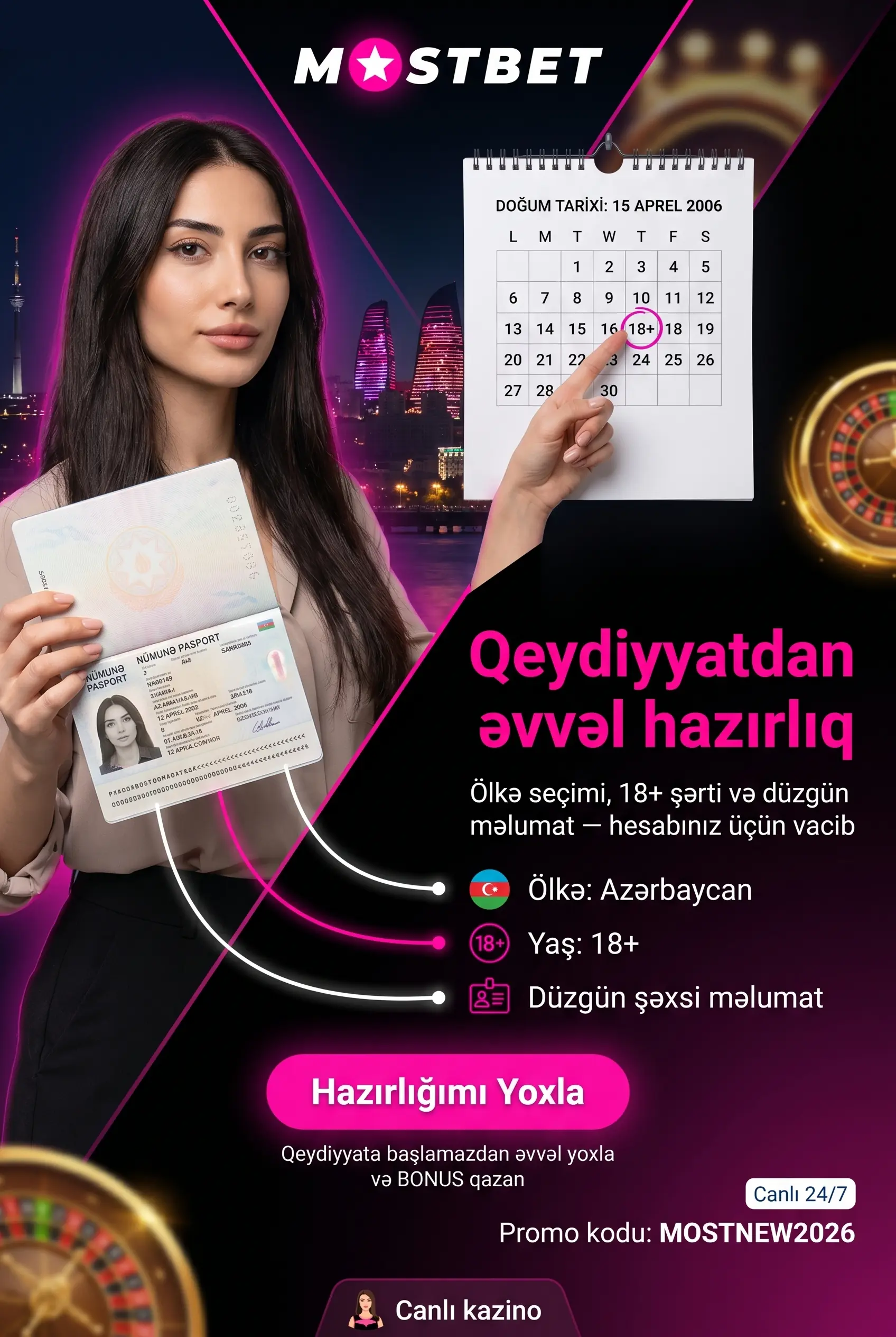 Qeydiyyatdan əvvəl hazırlıq