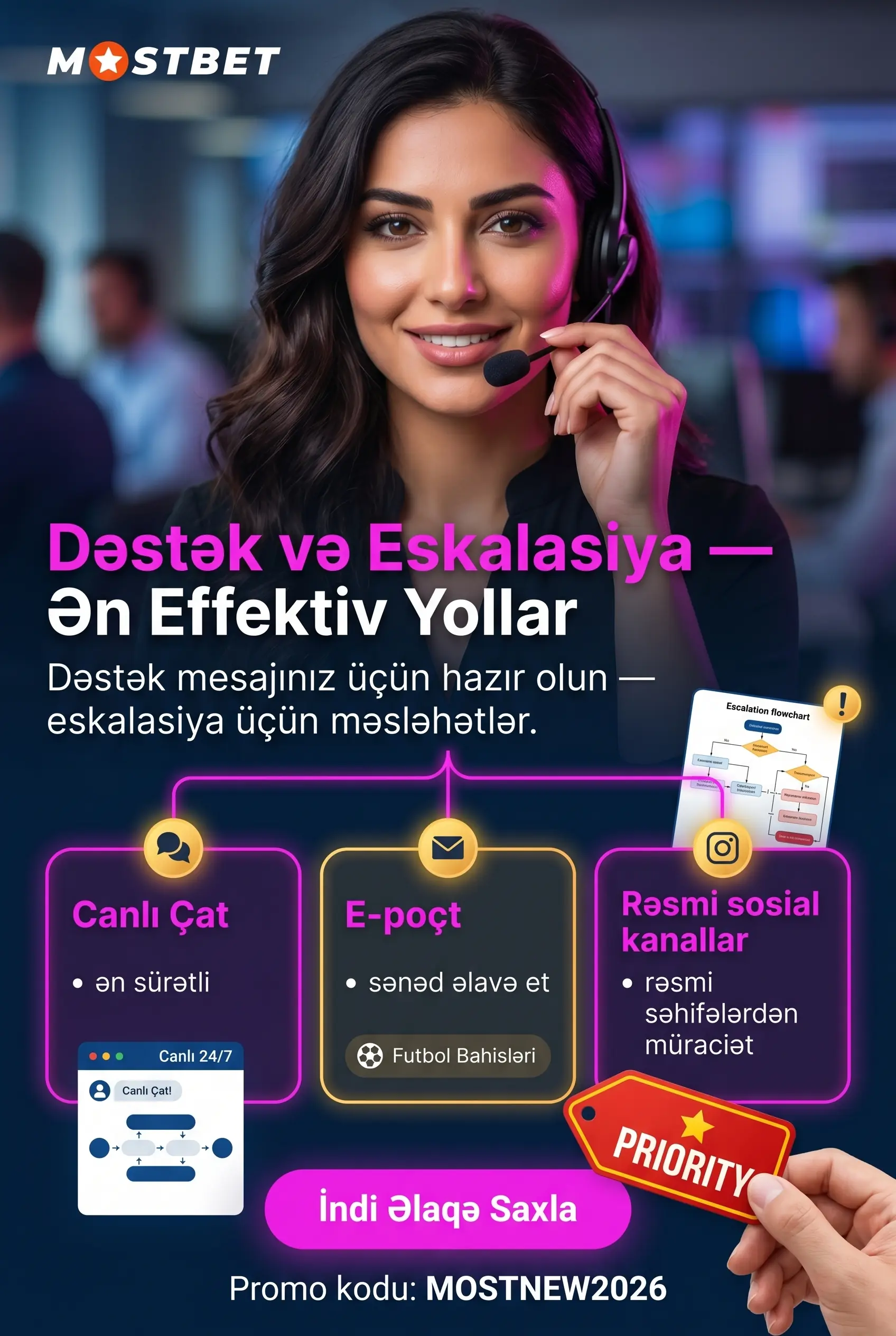 Dəstək kanalları və eskalasiya məsləhətləri