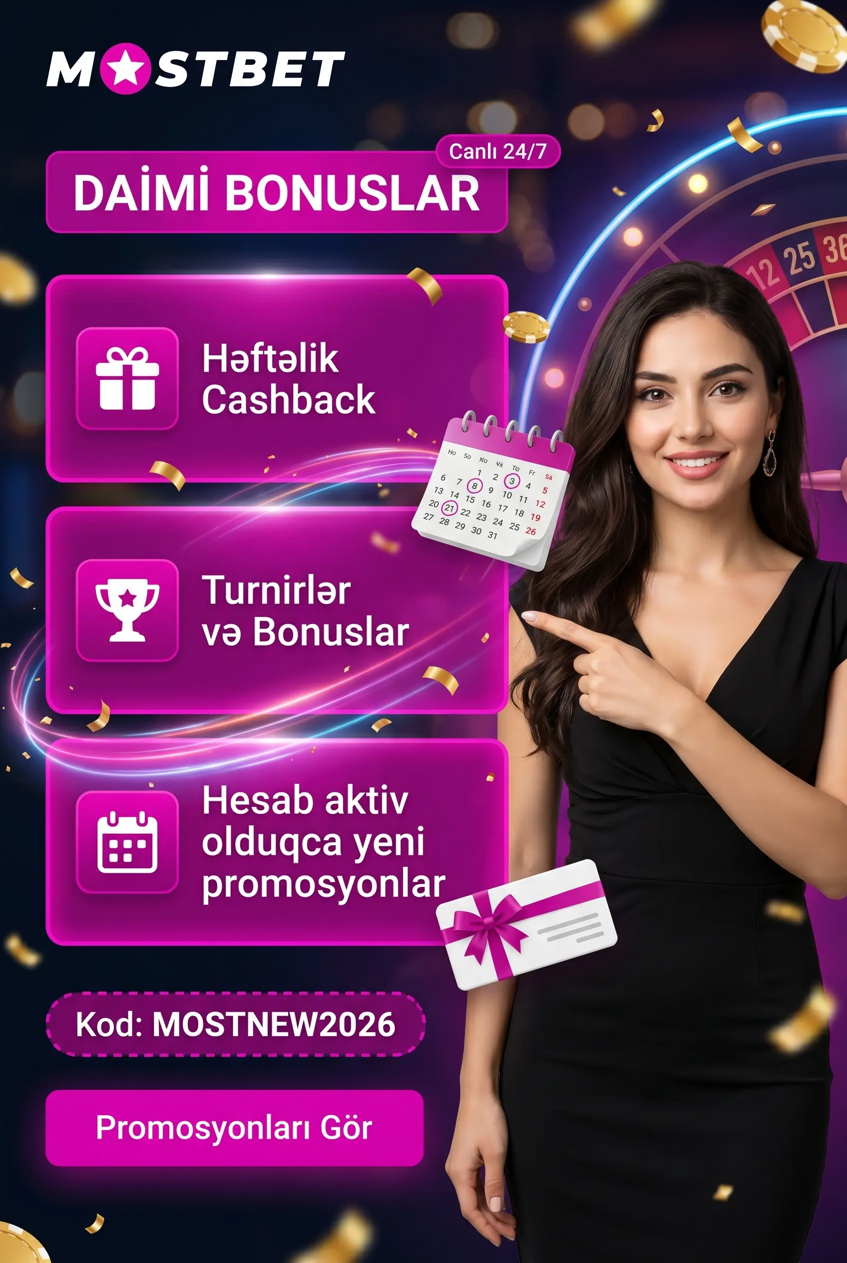 Daimi Bonuslar: Cari Promosyonlar