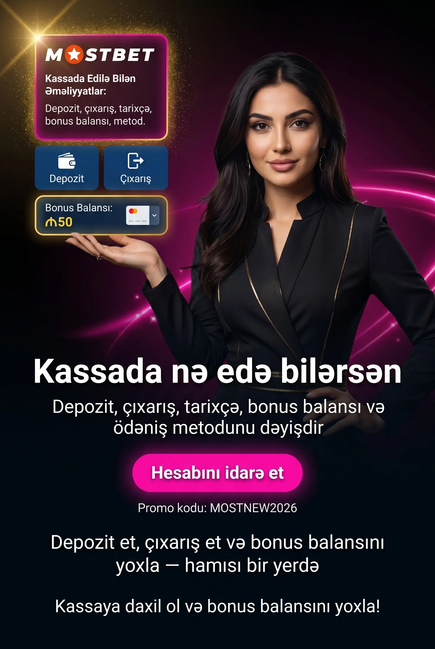 Kassir Bölməsində Edə Biləcəkləriniz